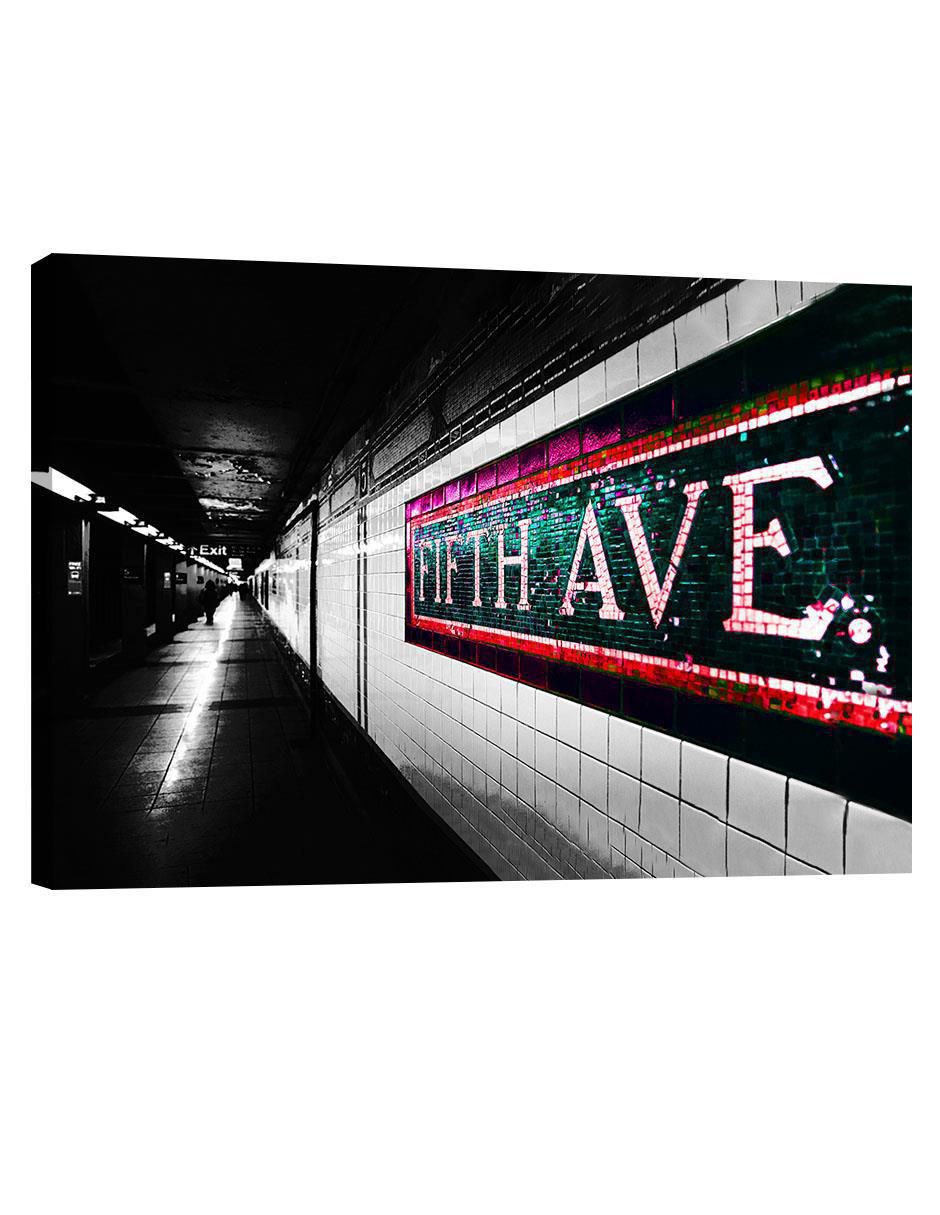 Cuadro decorativo Nueva York Fifth Ave Metro