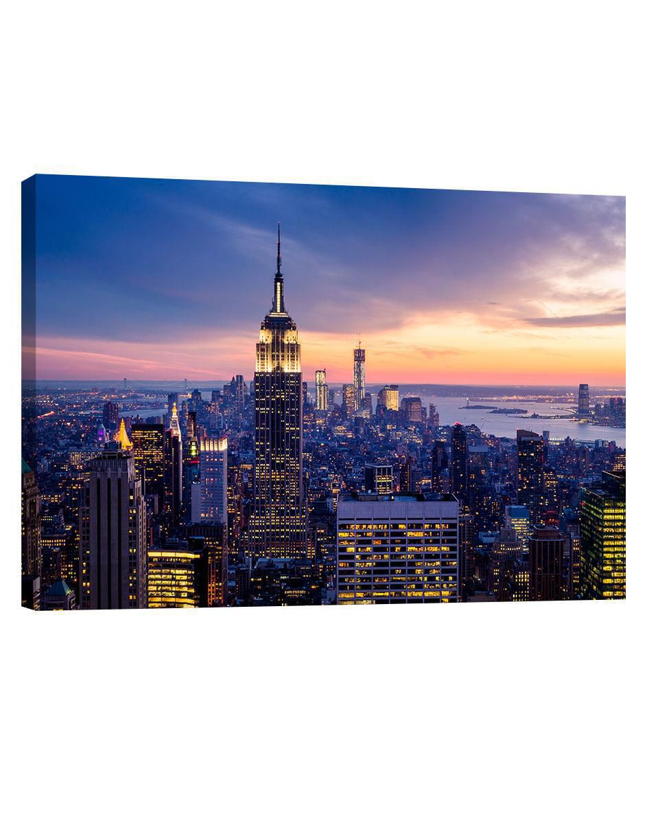 Cuadro decorativo Nueva York Empire State De Noche
