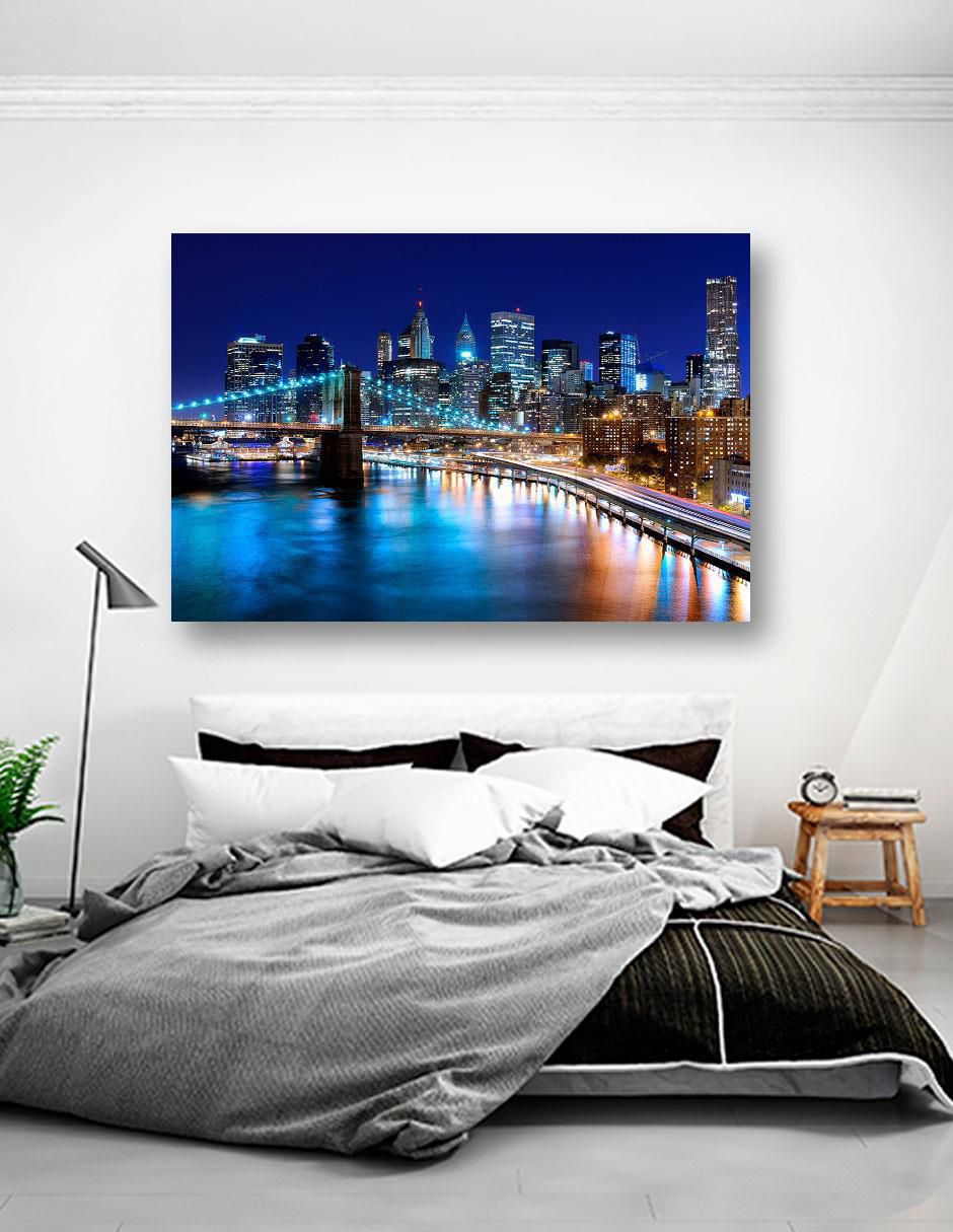 Cuadro decorativo Nueva York Puente de Brooklyn Noche 5