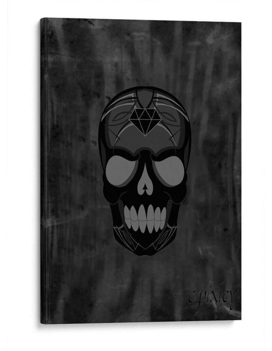 Litografía Calavera Negra C.Pixley técnica Impresión Litografía Calavera Negra C.Pixley técnica Impresión