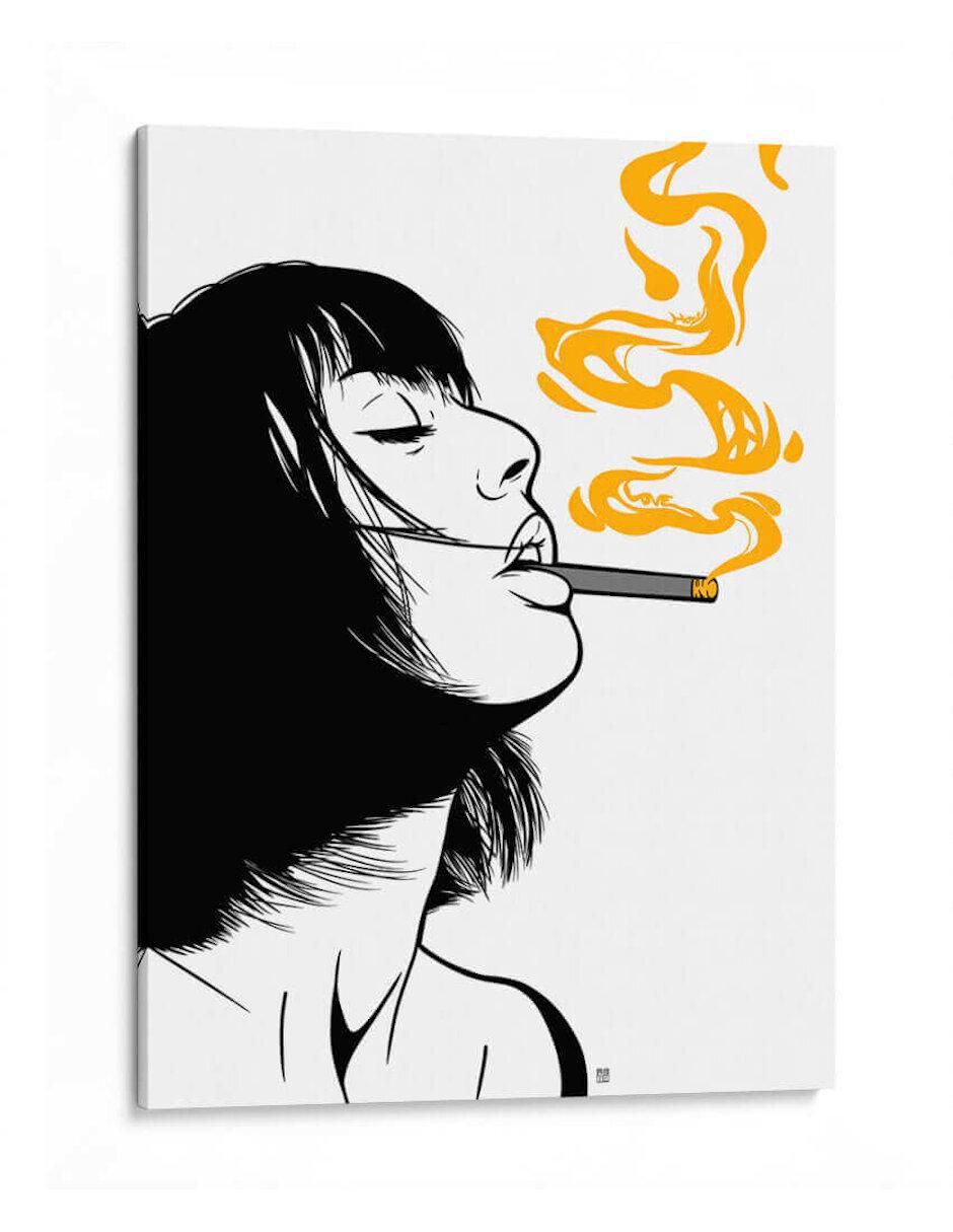 Litografía Golden Smoke Peace técnica Impresión Litografía Golden Smoke Peace técnica Impresión