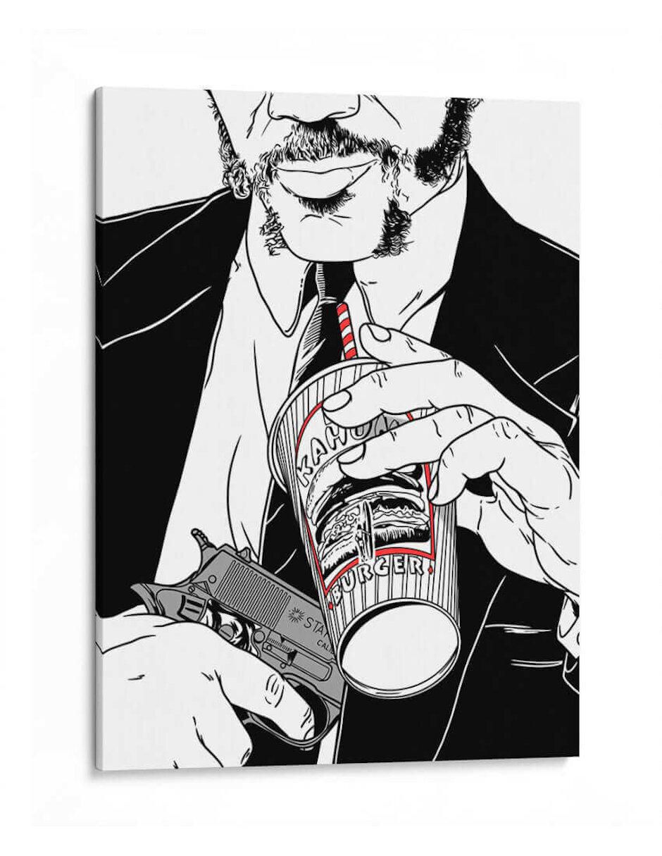 Litografía Pulpfiction Lines técnica Impresión