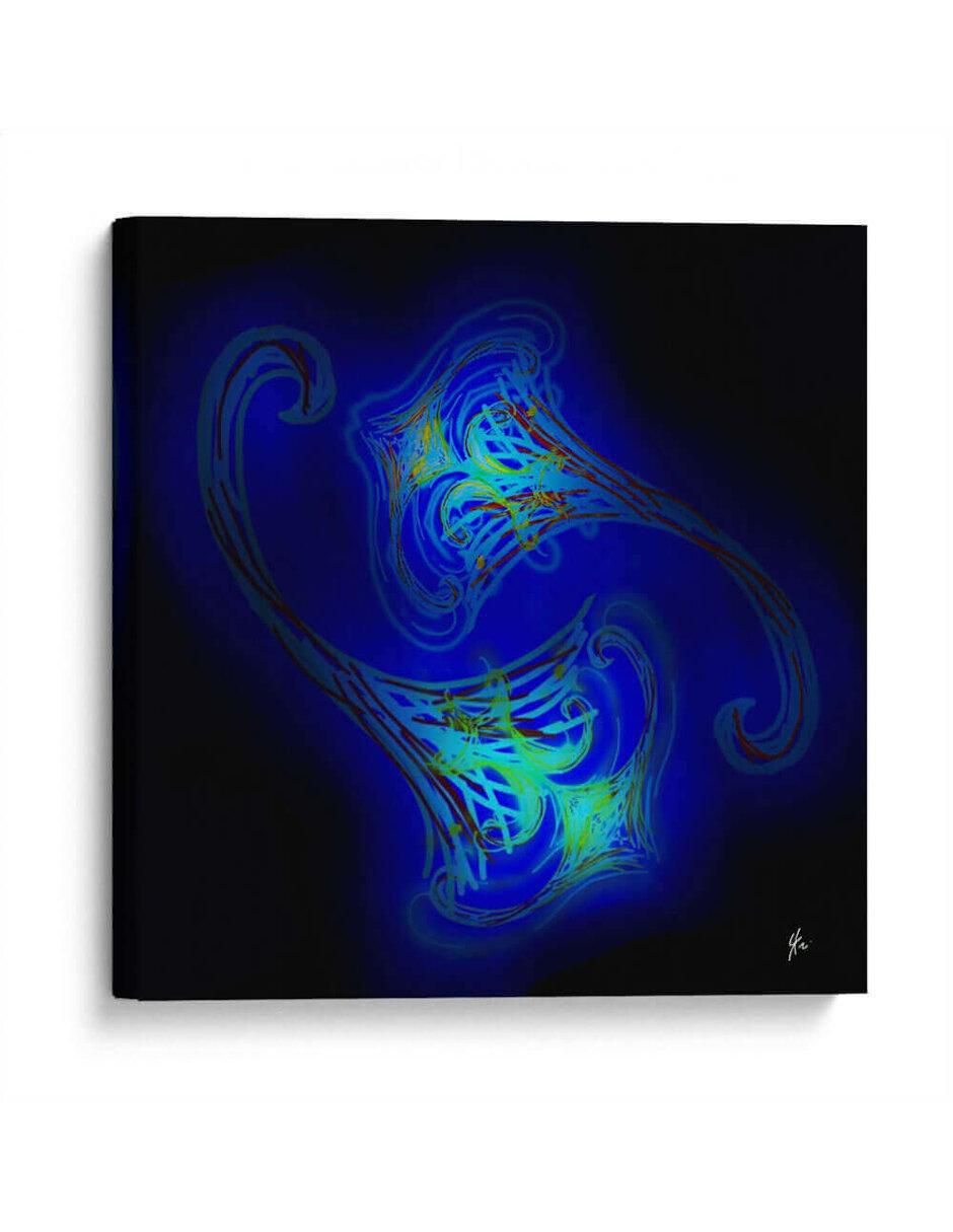 Litografía Sirenas Fluorescentes técnica Impresión