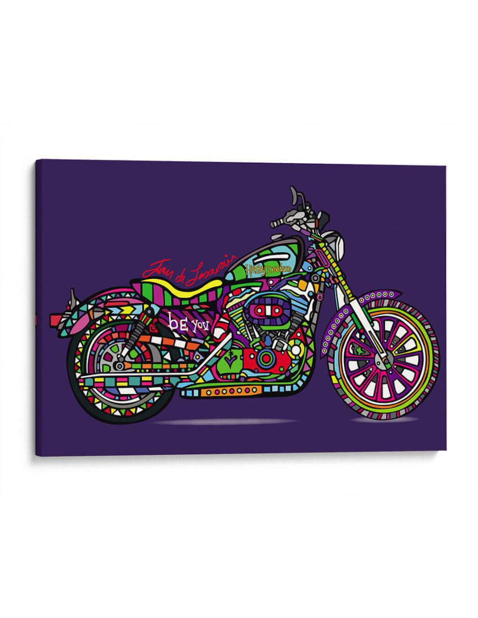 Litografía Vámonos en mi Harley técnica Impresión Litografía Vámonos en mi Harley técnica Impresión