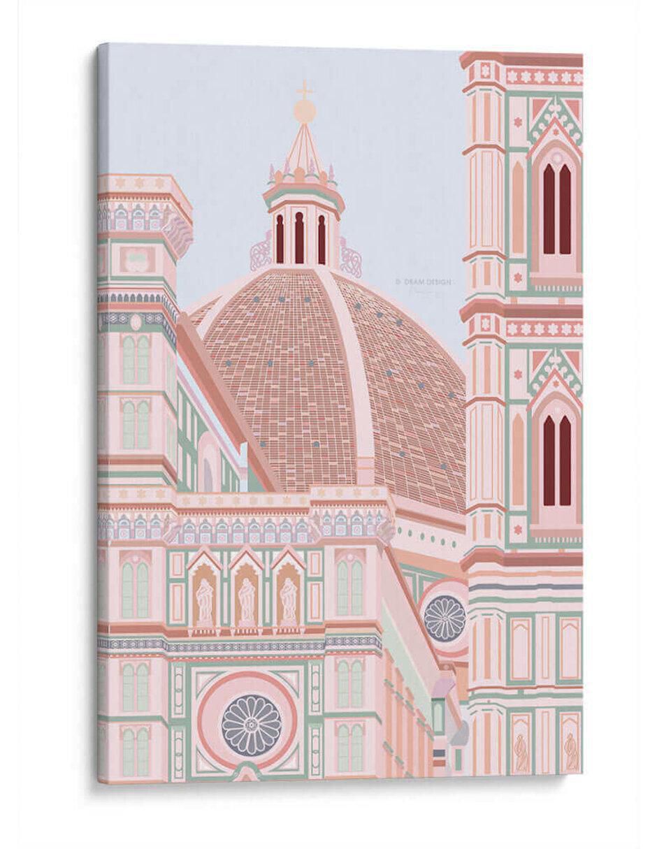 Litografía Catedral de Florencia técnica Impresión