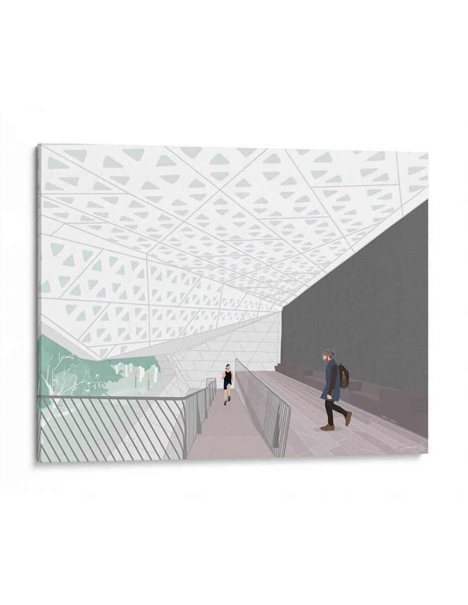 Litografía Cineteca Nacional Siglo XXI técnica Impresión