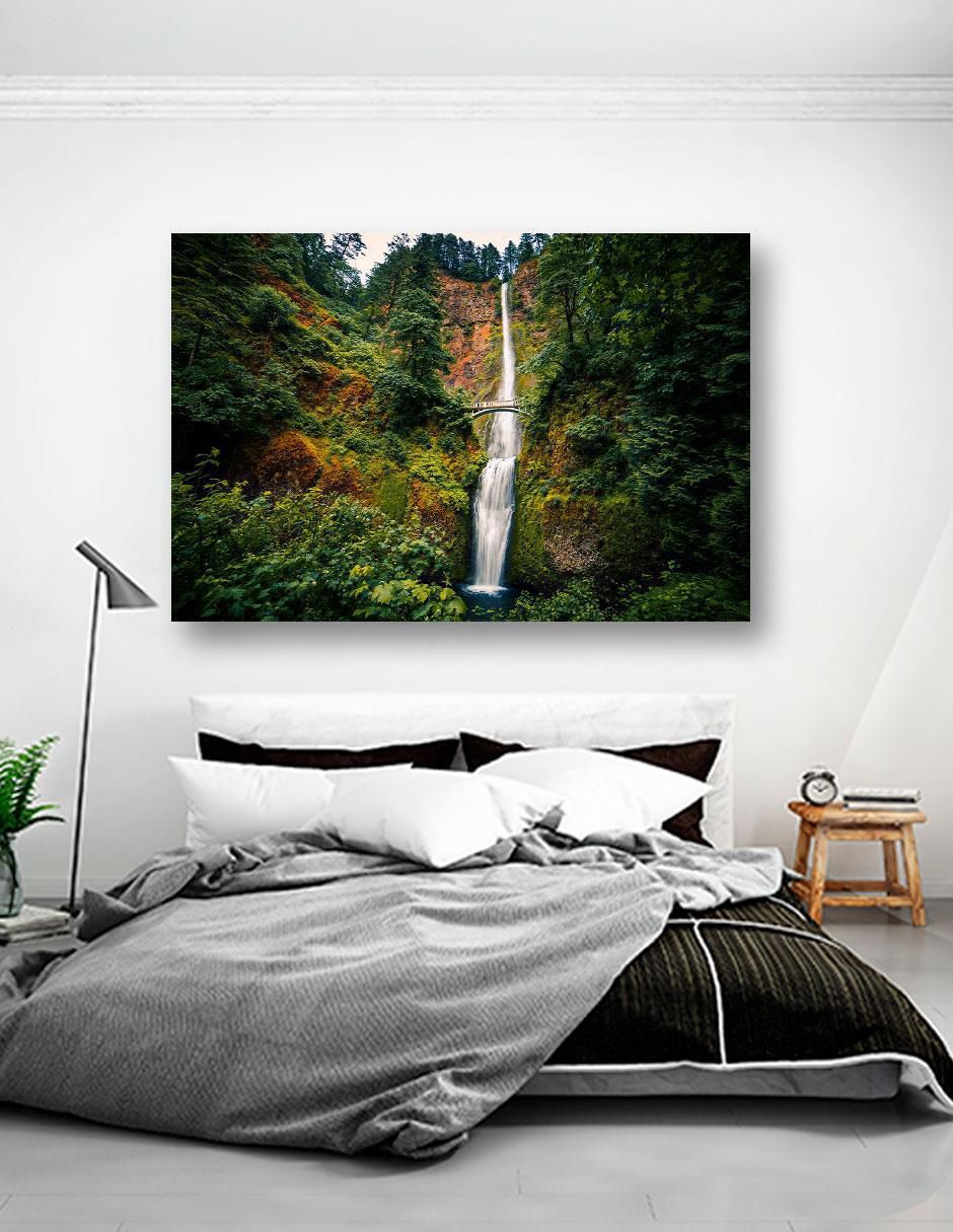 Cuadro decorativo Cascada con Puente 4