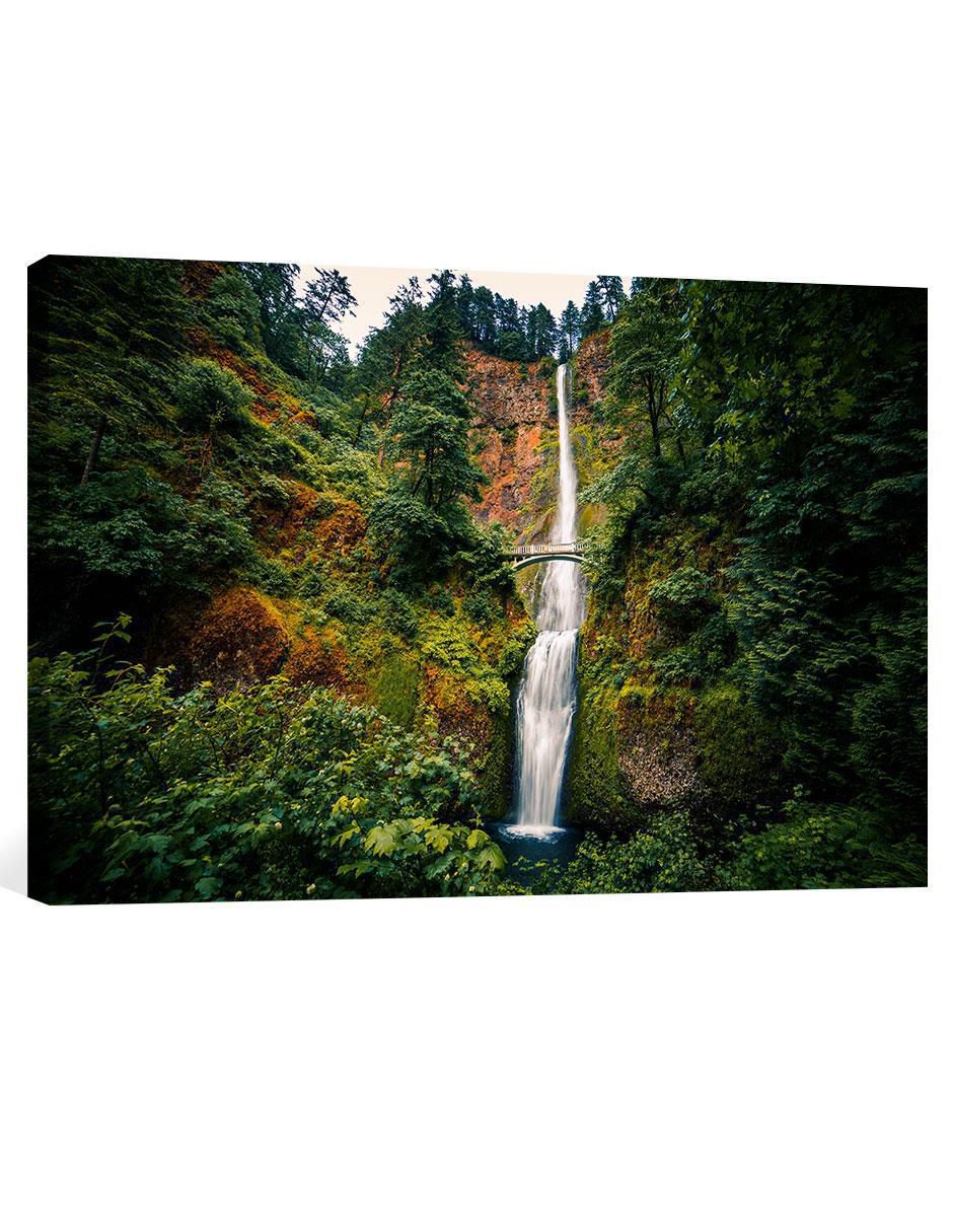 Cuadro decorativo Cascada con Puente Cuadro decorativo Cascada con Puente