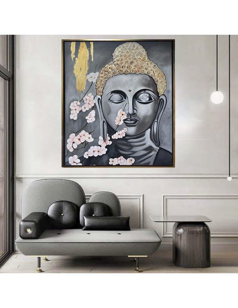 Pintura en óleo de Buda 7