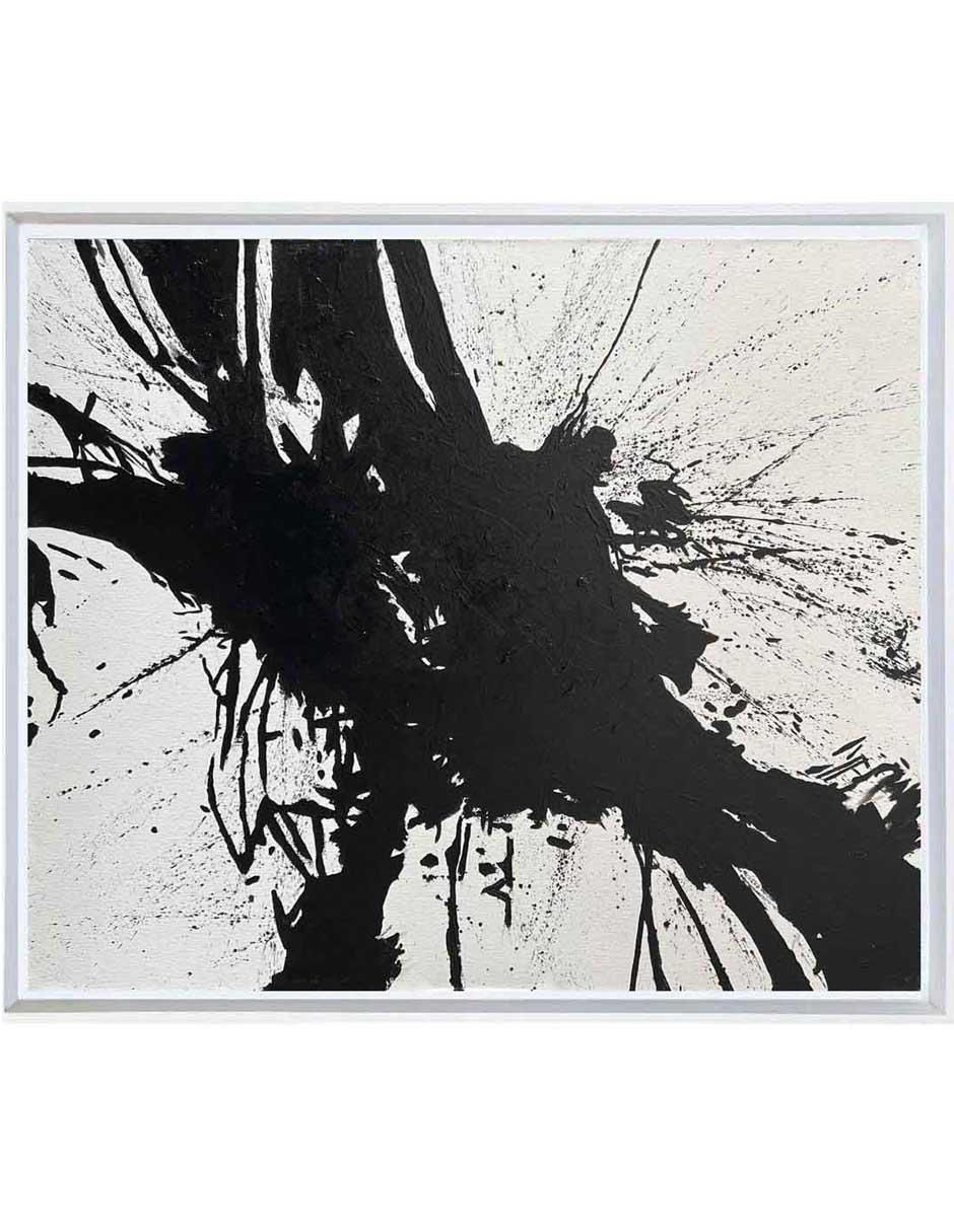 Pintura técnica abstracta 4 vistas