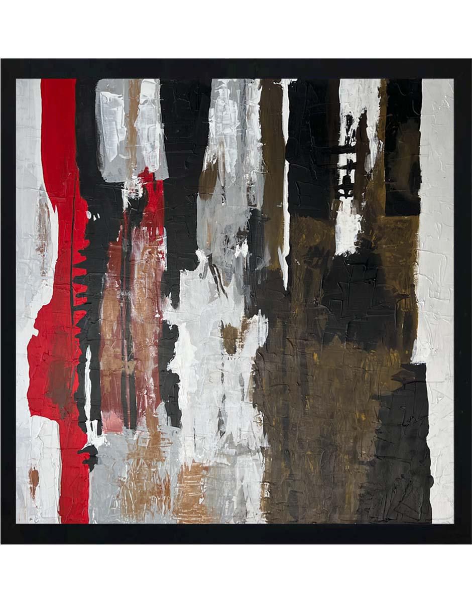 Pintura técnica abstracta 4 vistas 4