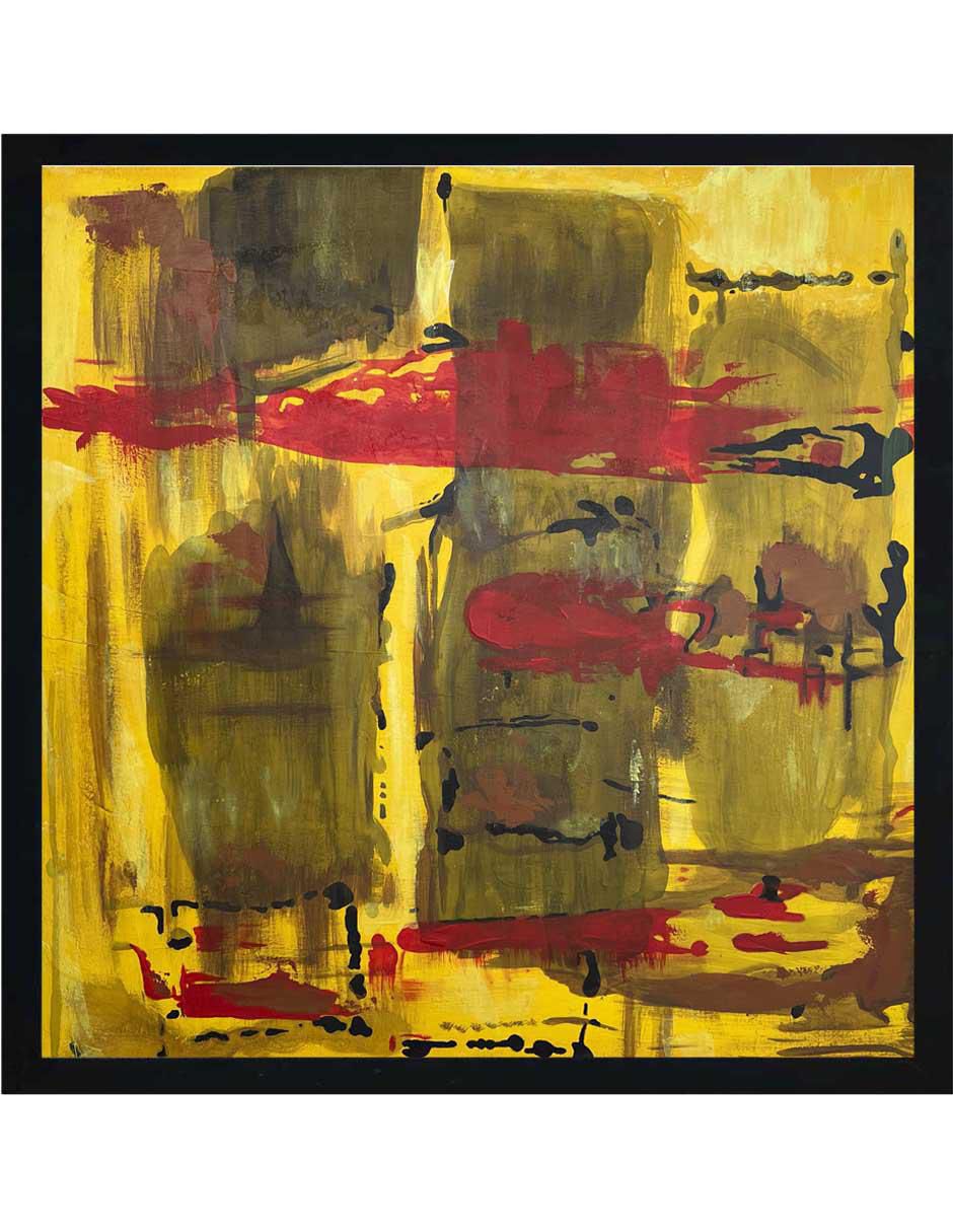 Pintura técnica abstracta 4 vistas 3