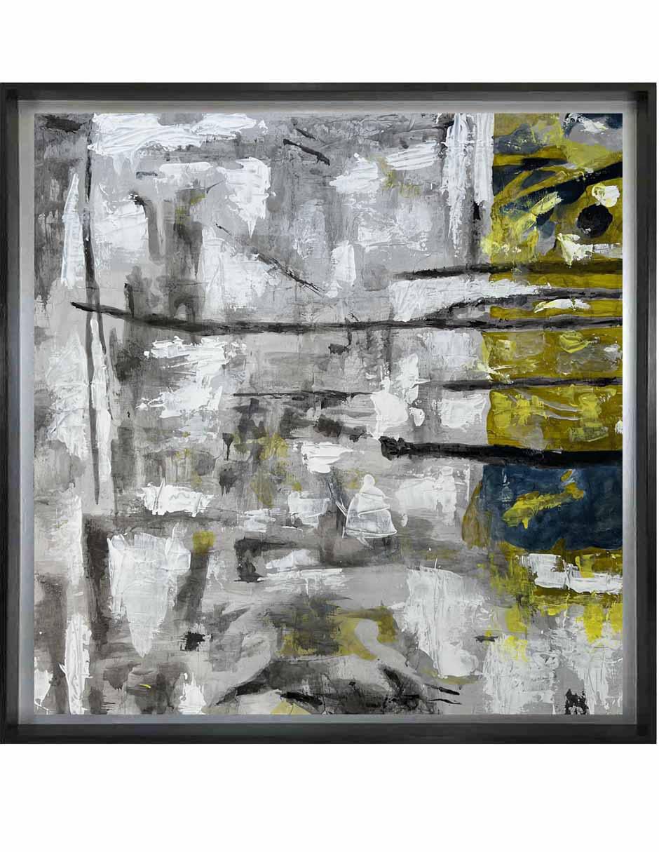 Pintura técnica abstracta 4 vistas