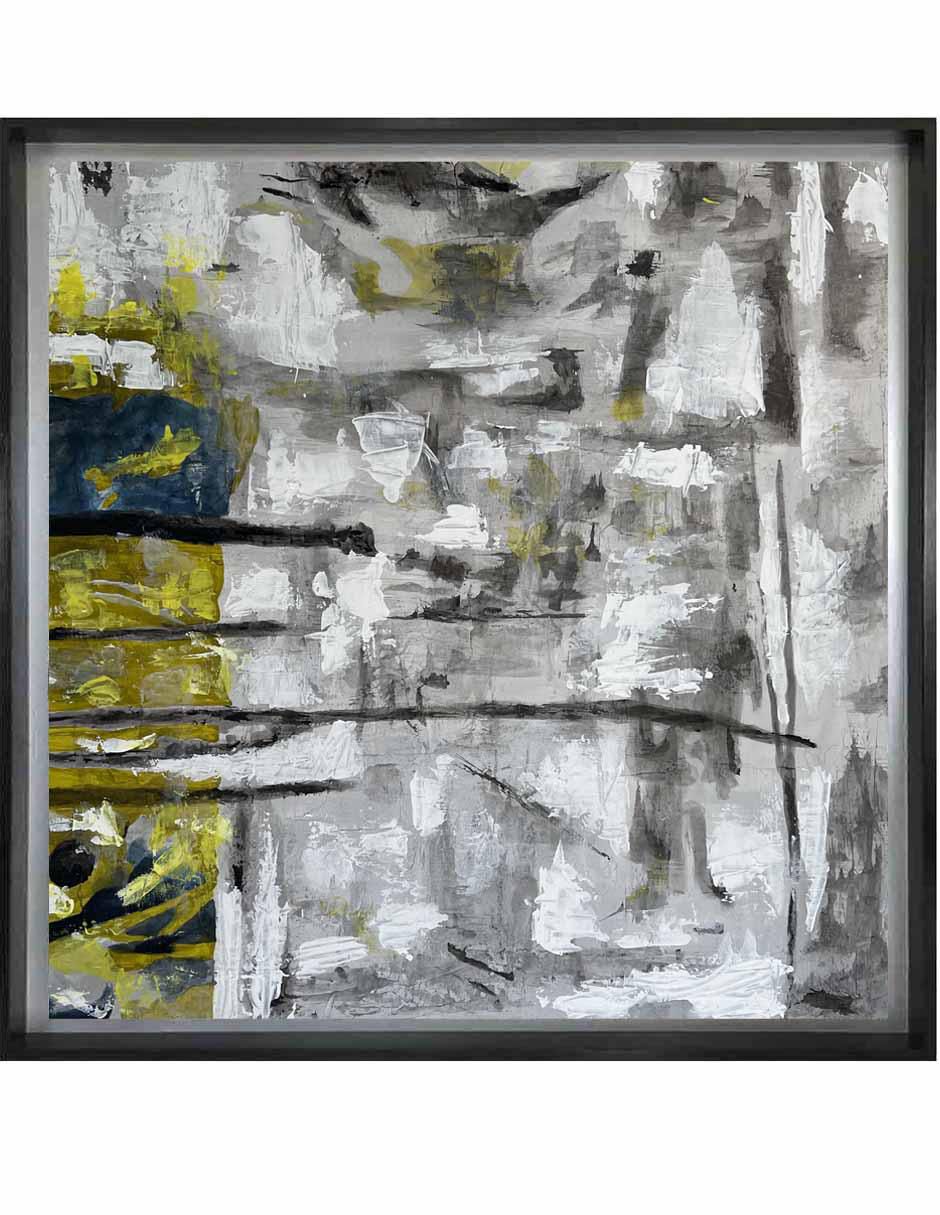 Pintura técnica abstracta 4 vistas 3