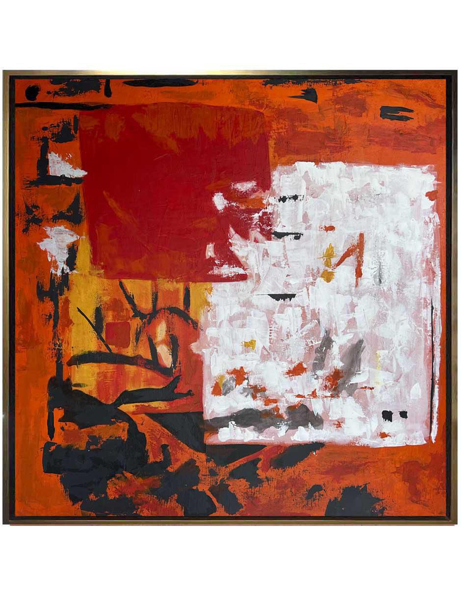Pintura técnica abstracta 4 vistas 4