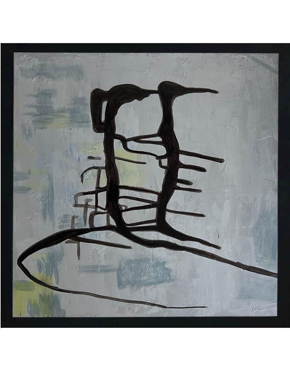 Pintura técnica abstracta 4 vistas 3