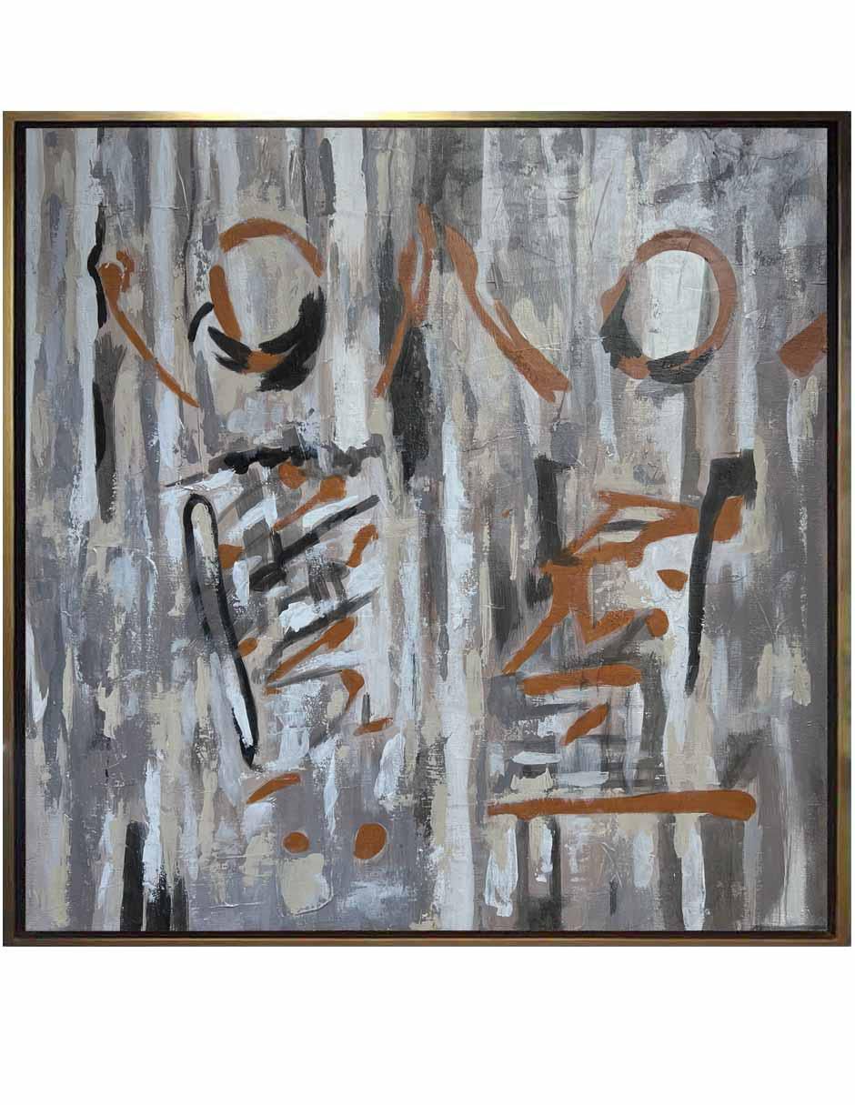 Pintura de 4 vistas abstractos 3