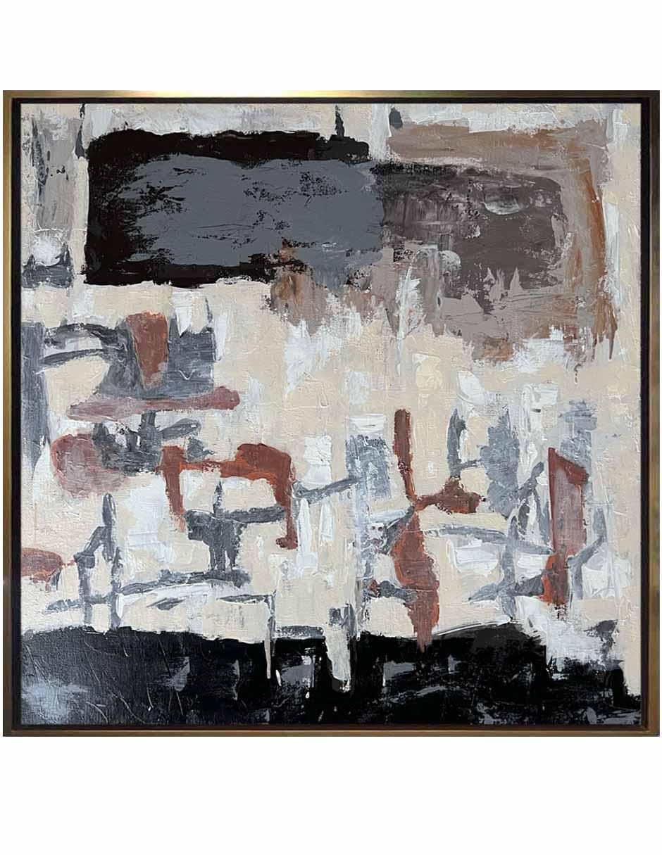 Pintura técnica abstracta 3