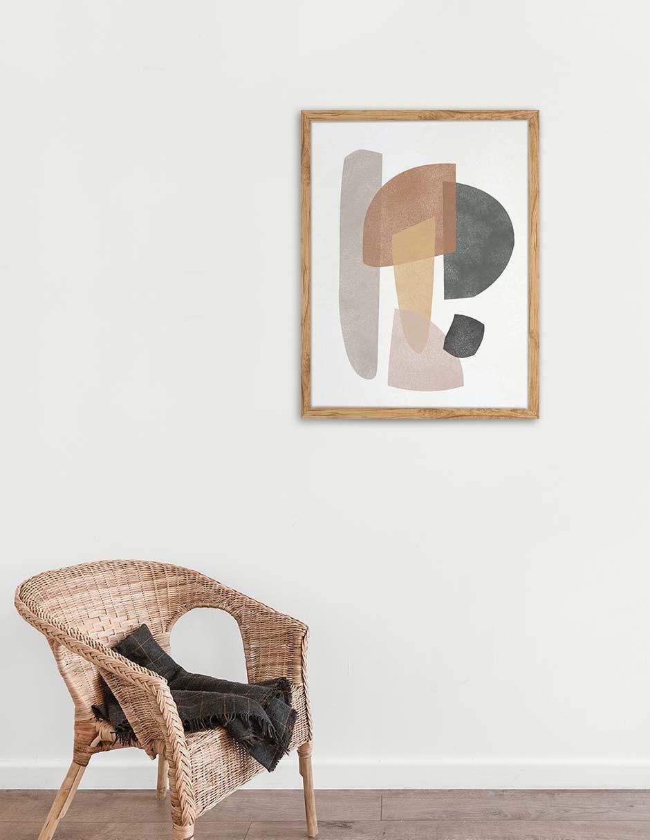 Litografía Abstracción técnica impresión 3