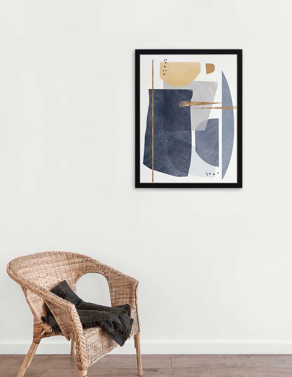 Litografía Abstracción técnica lápiz 3
