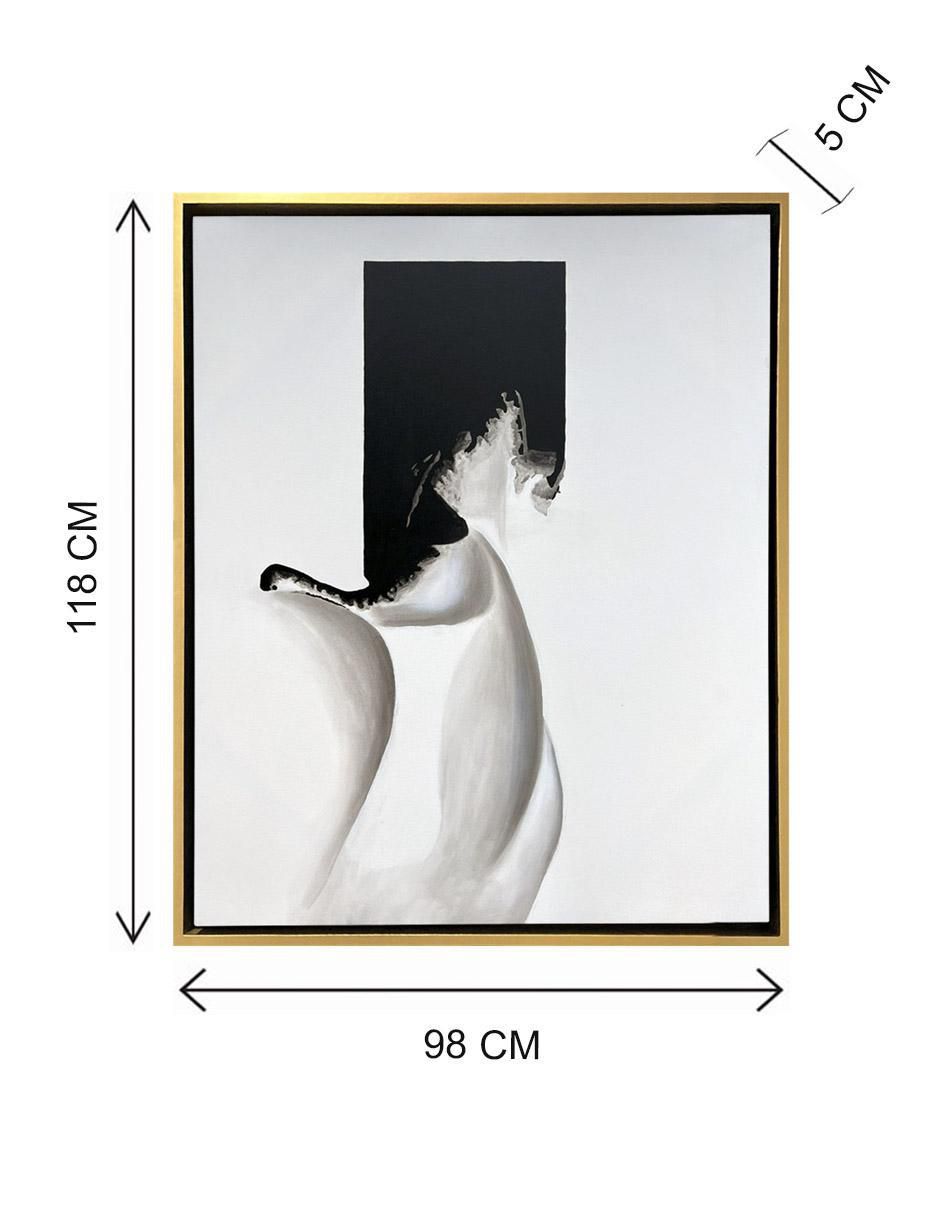 Pintura Blanco y negro técnica acrílico 12