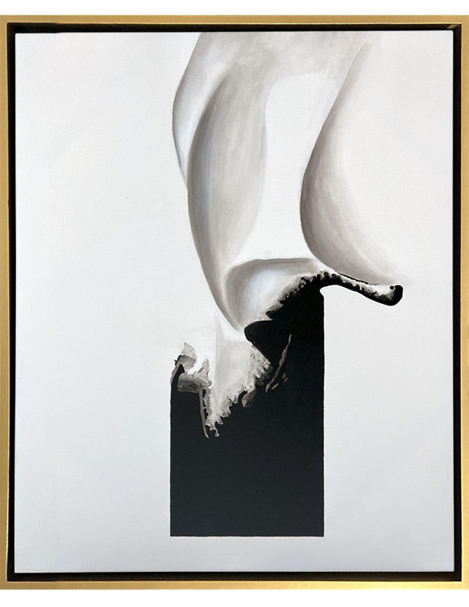 Pintura Blanco y negro técnica acrílico 3