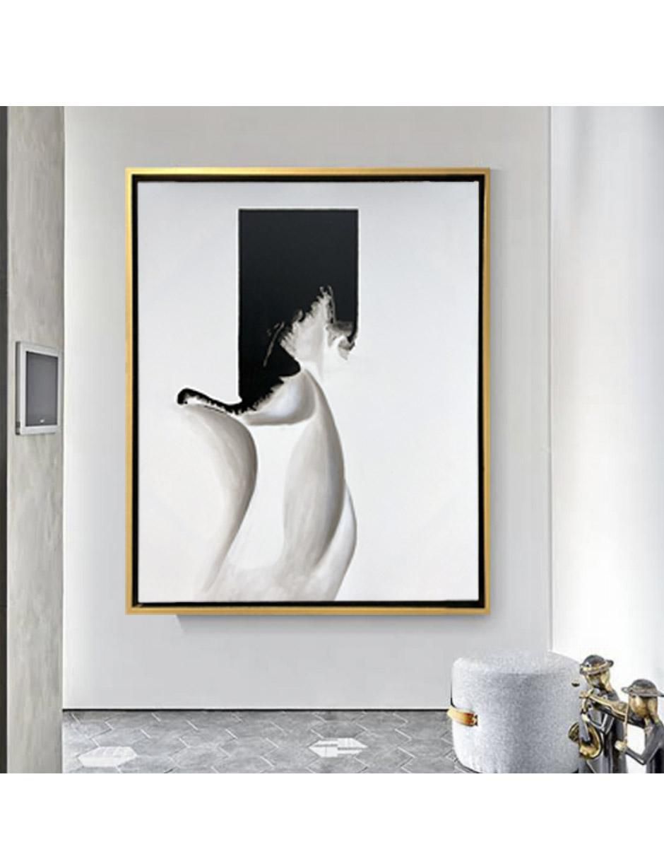 Pintura Blanco y negro técnica acrílico 5