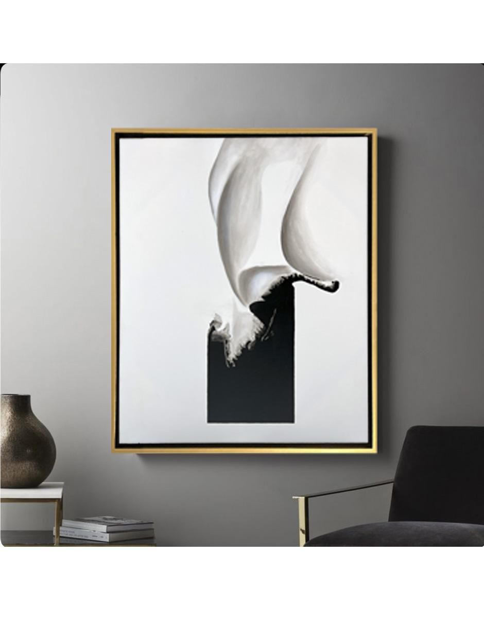 Pintura Blanco y negro técnica acrílico 7