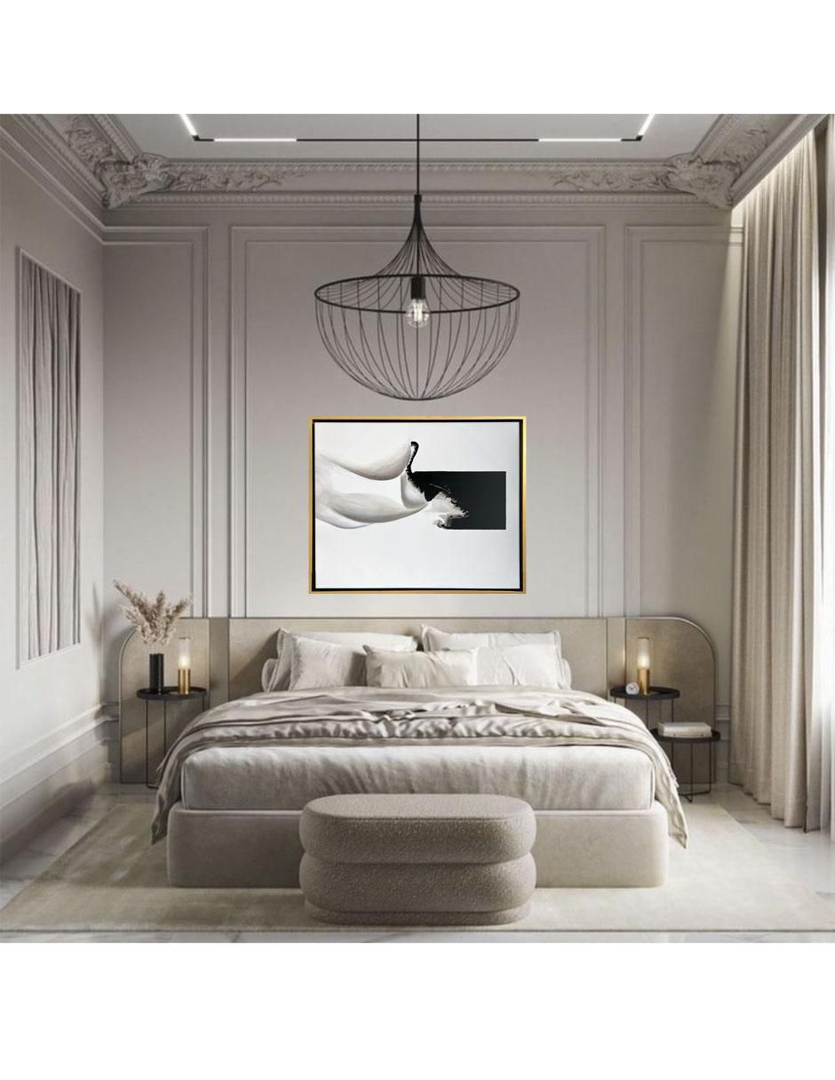 Pintura Blanco y negro técnica acrílico 8