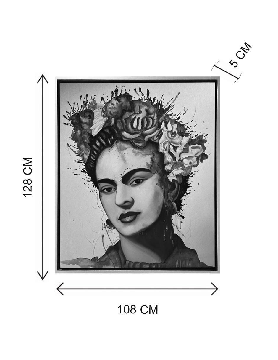 Pintura Frida Kahlo técnica mixta 7
