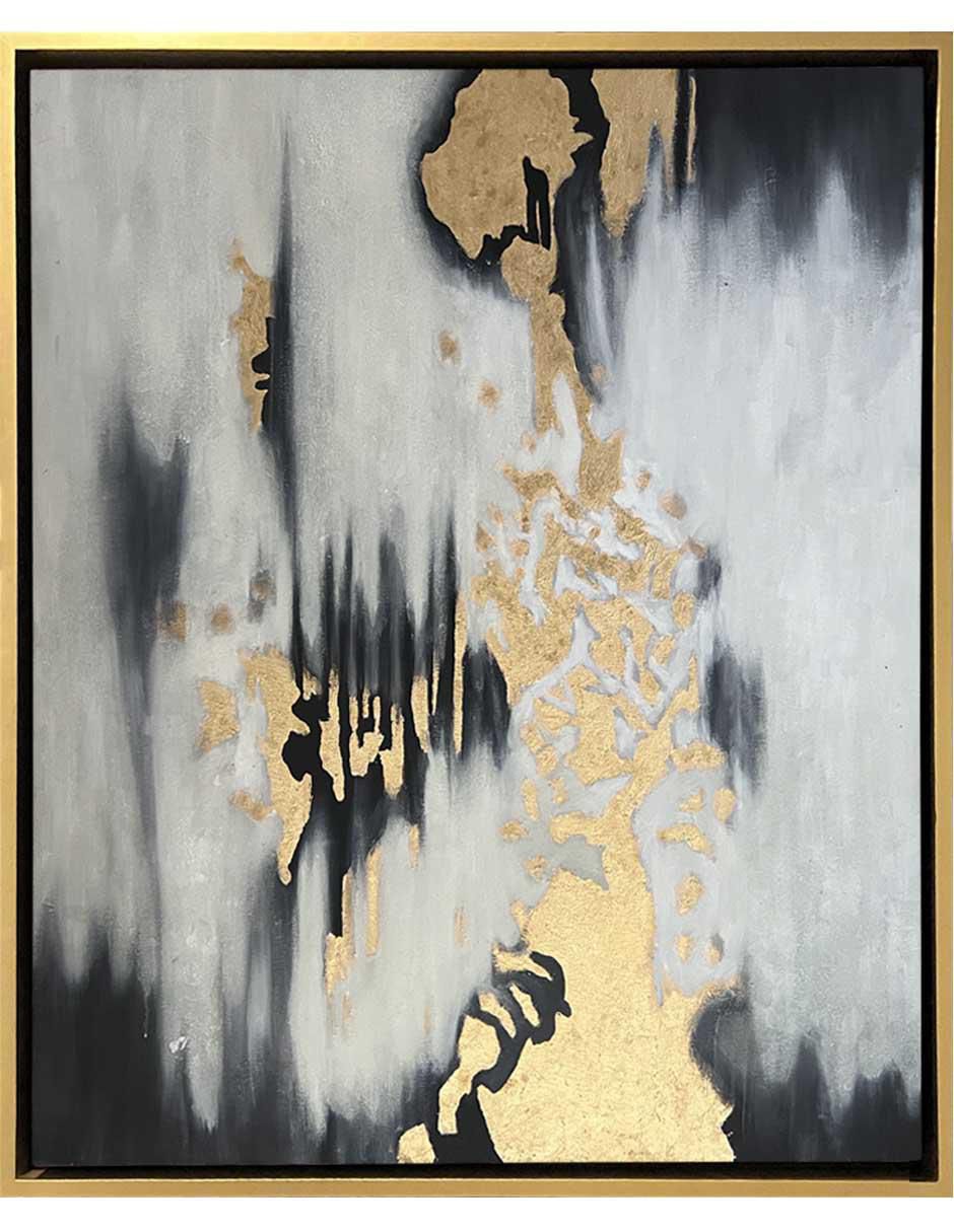 Pintura Lluvia de oro técnica mixta Pintura Lluvia de oro técnica mixta