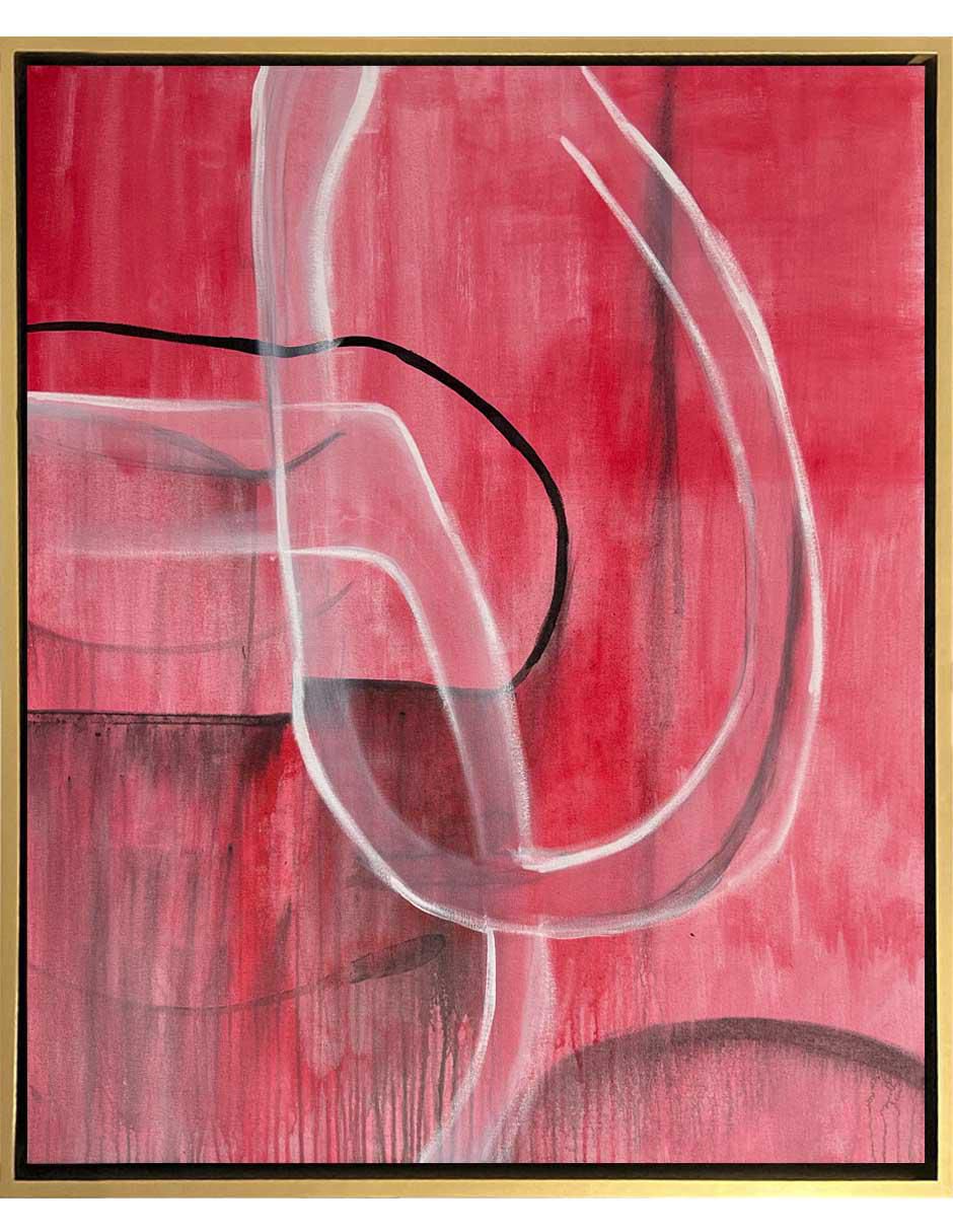 Pintura Divine Red técnica acrílico