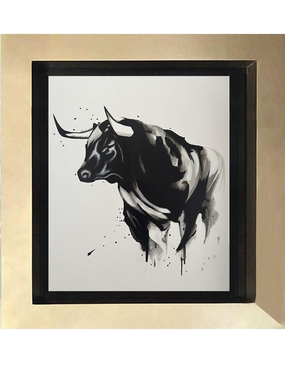 Pintura Toro técnica acrílico Pintura Toro técnica acrílico
