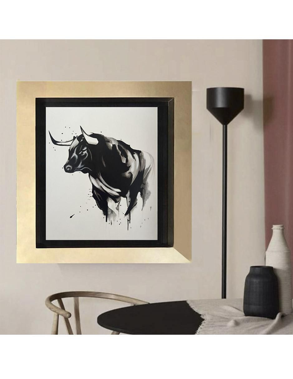 Pintura Toro técnica acrílico 2