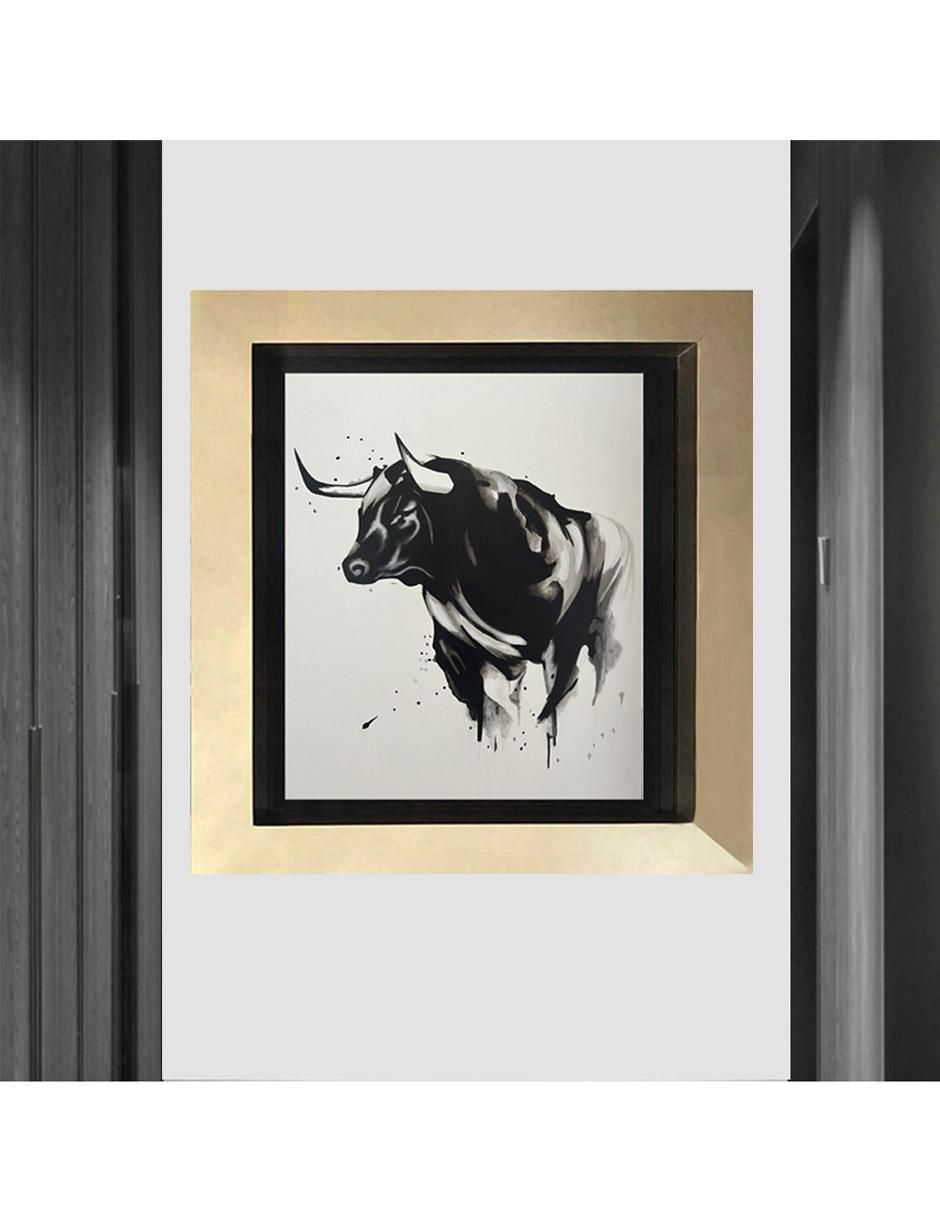 Pintura Toro técnica acrílico 3