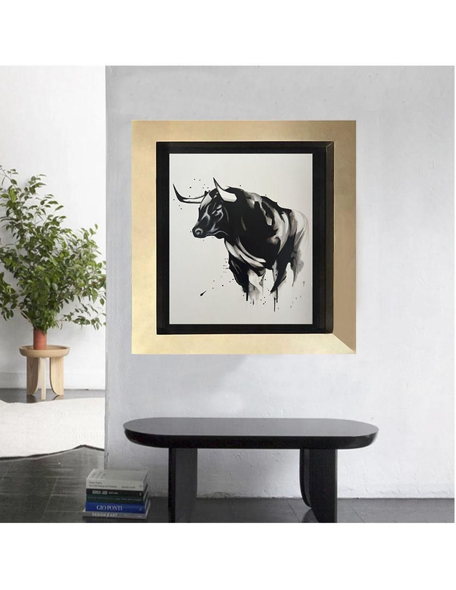 Pintura Toro técnica acrílico 5