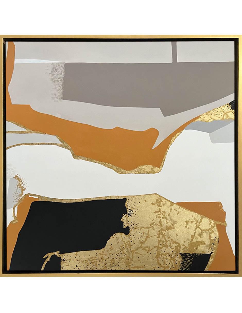 Pintura Con Hoja de Oro técnica mixta 2