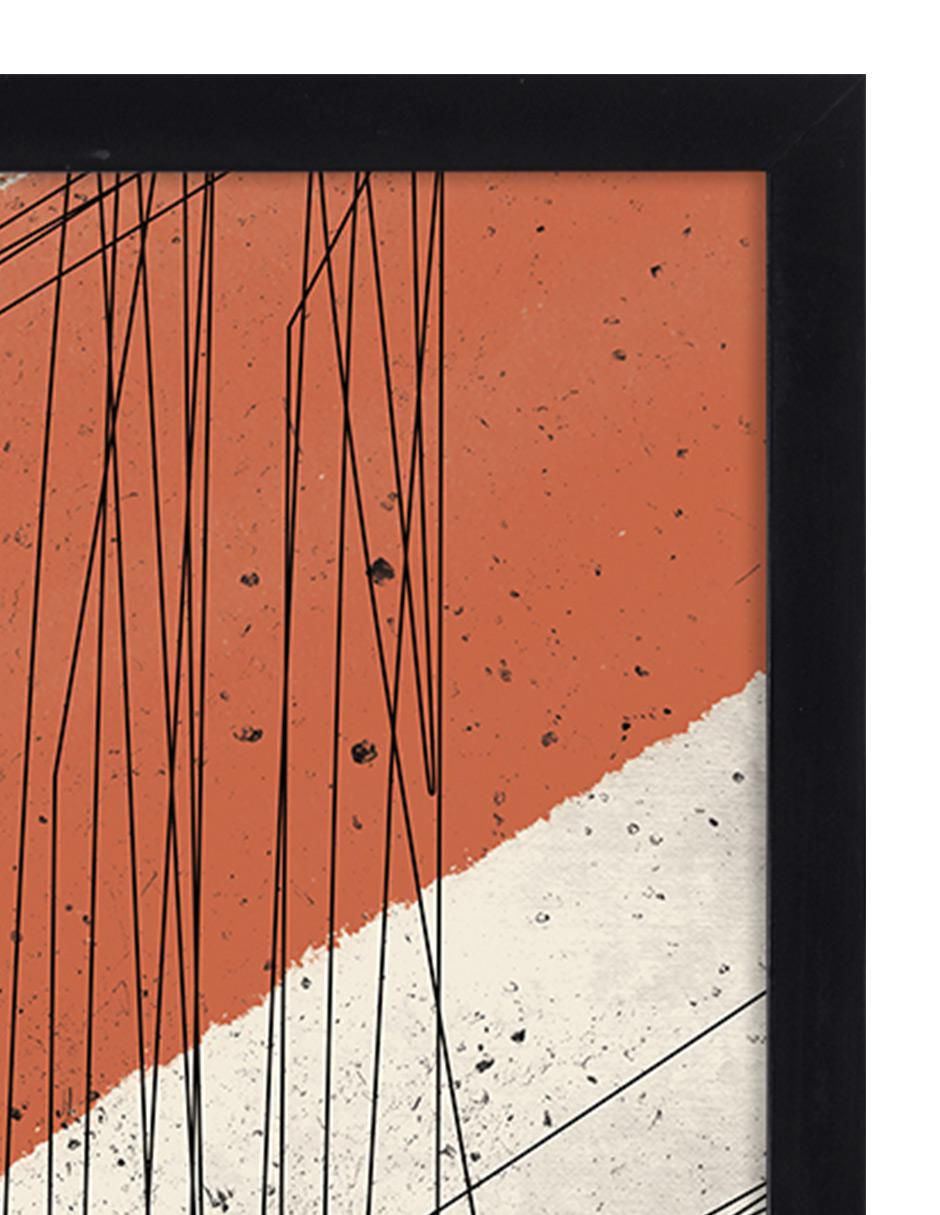 Litografía Abstracción técnica impresión 3