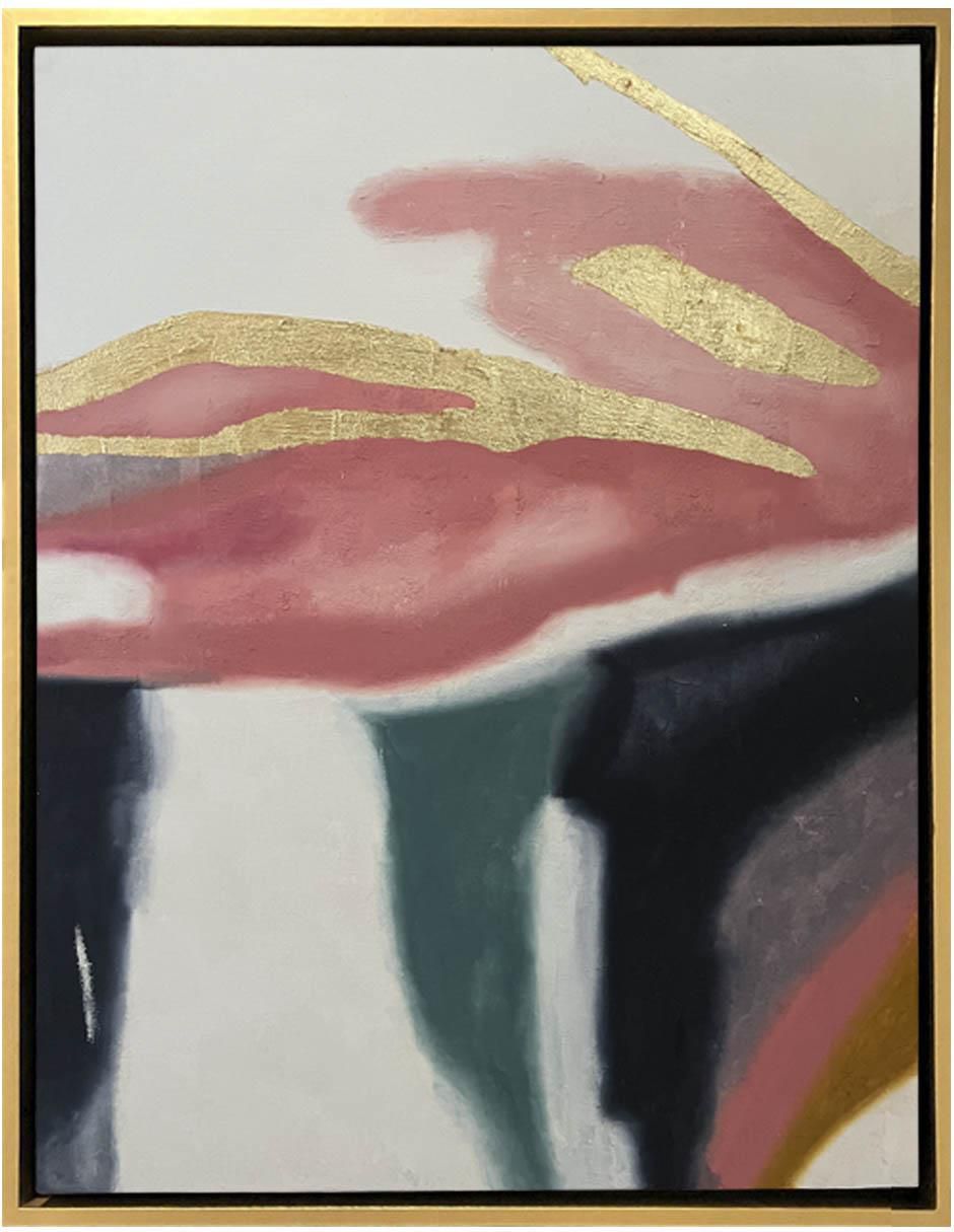 Pintura Rosé Mo técnica acrílico Abstracta