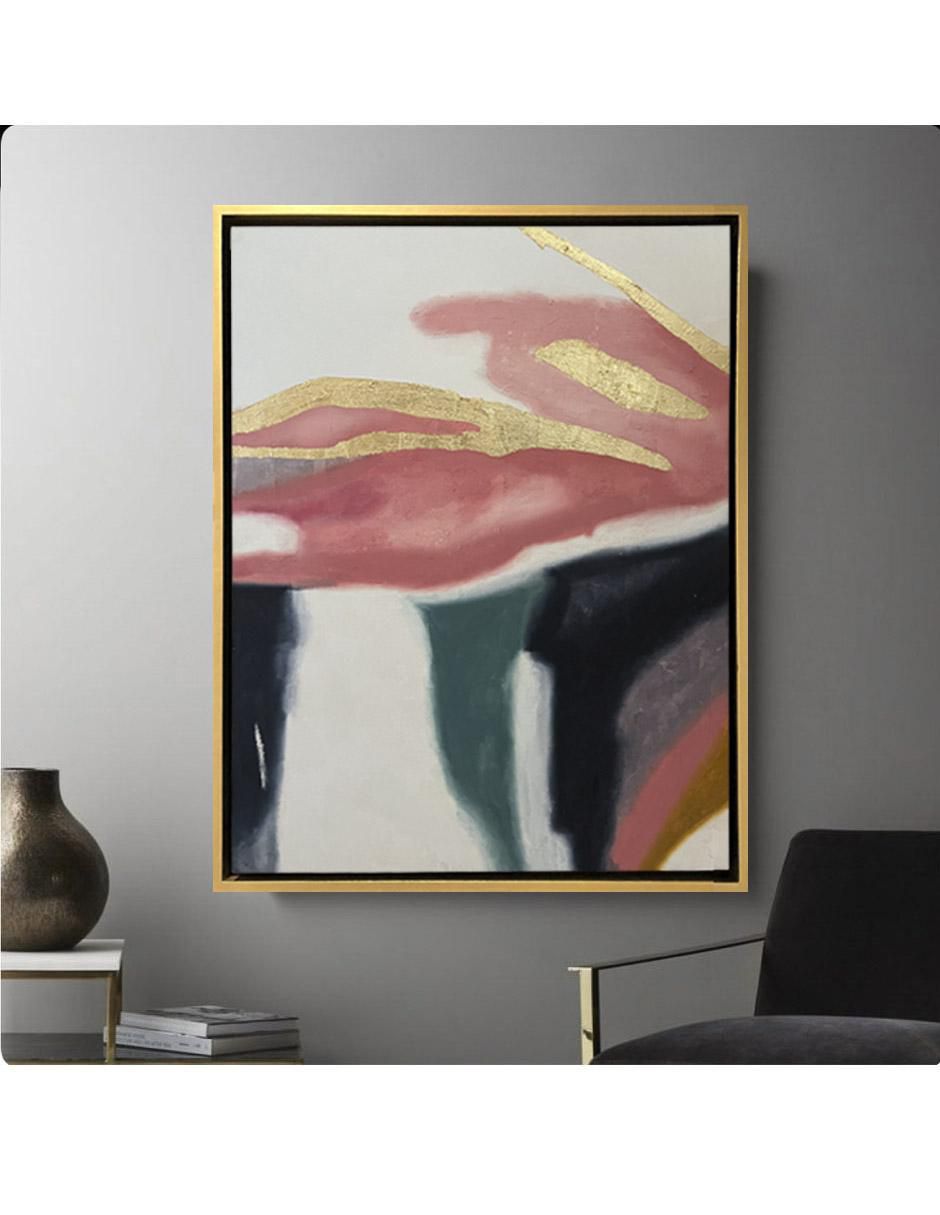 Pintura Rosé Mo técnica acrílico Abstracta 8