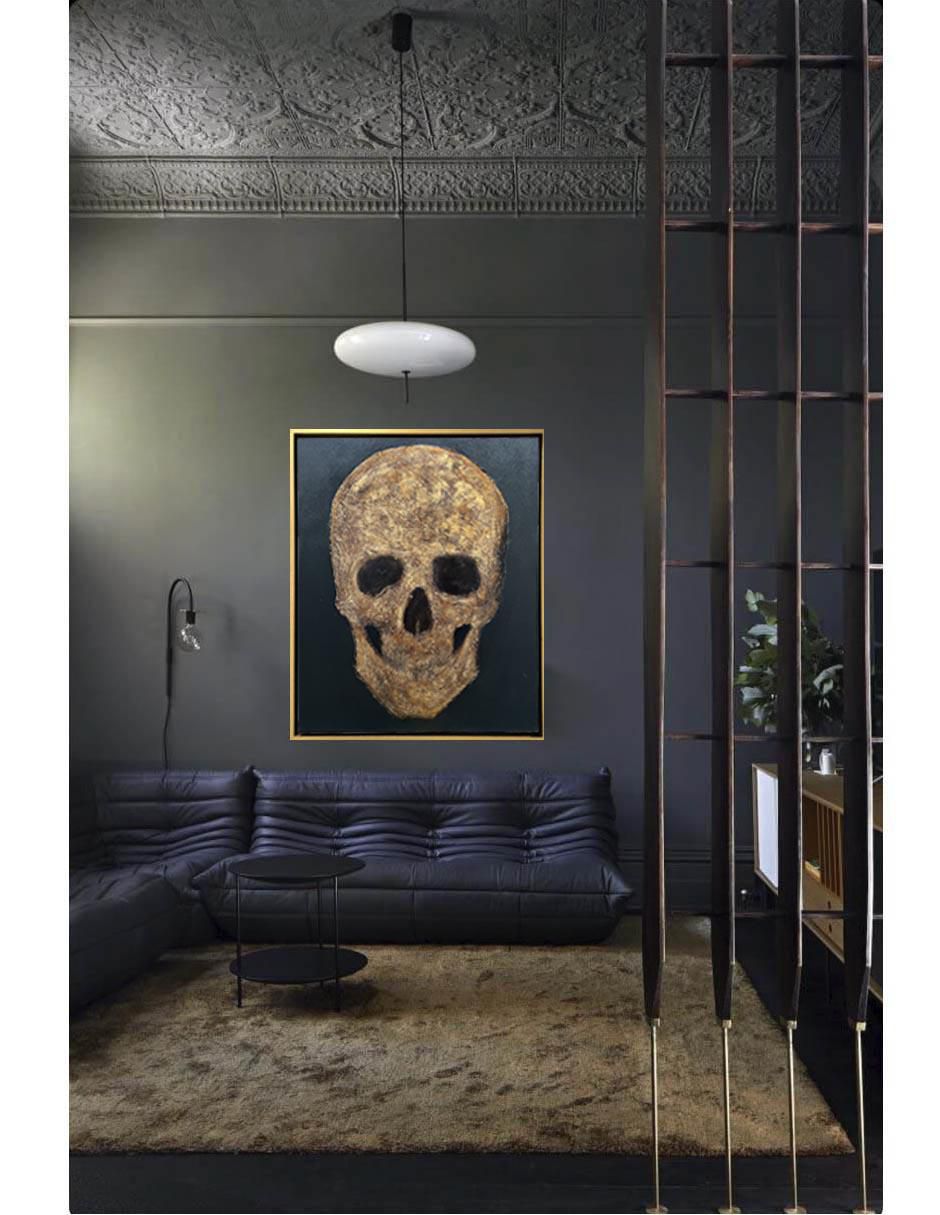 Pintura Skull técnica mixta 5
