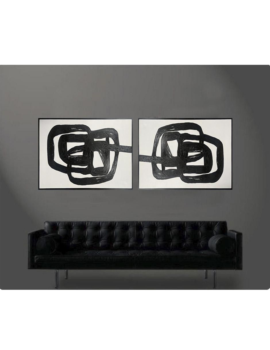 Set pinturas técnica mixta Black & White 3