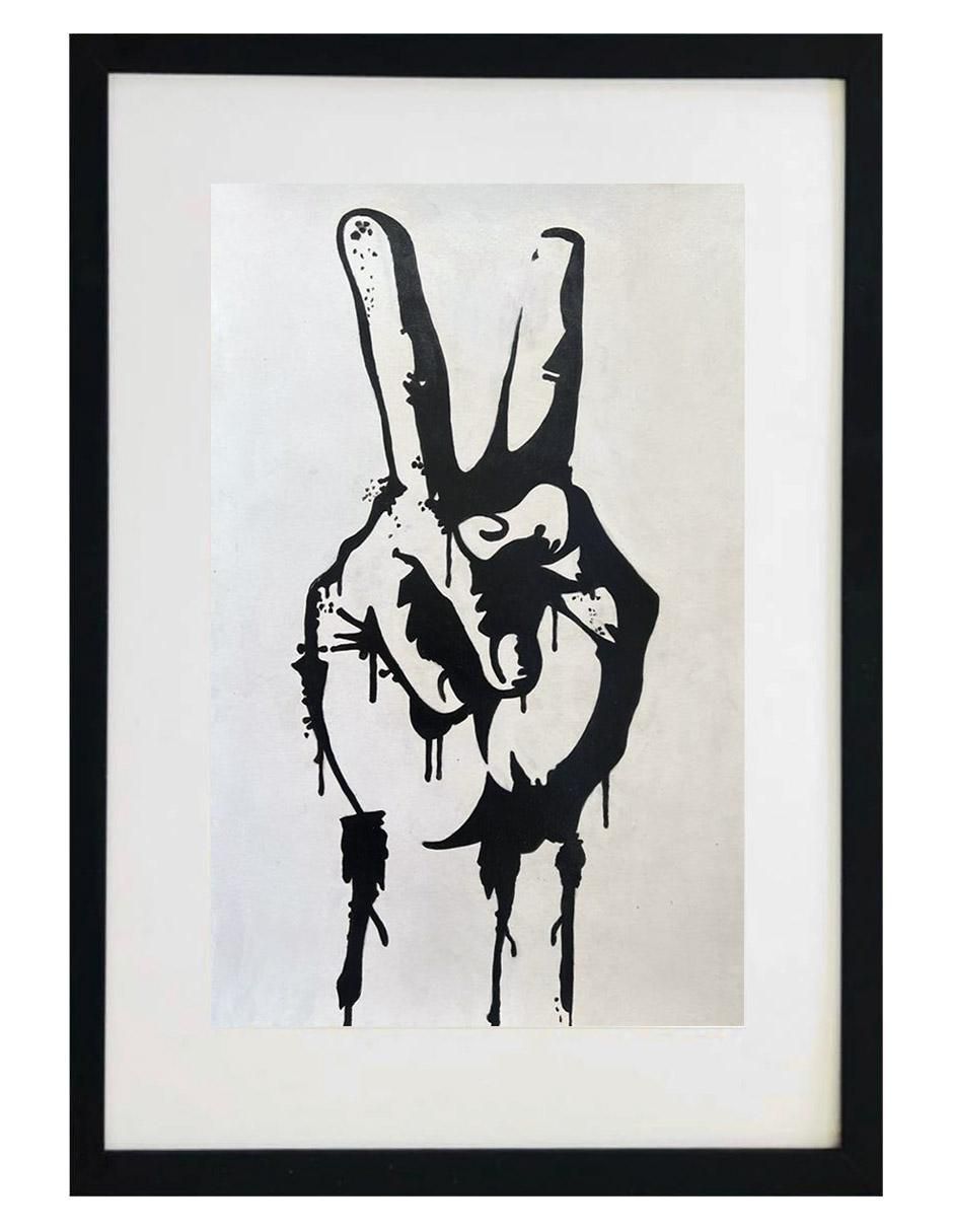 Pintura Love & Peace técnica acrílico Pintura Love & Peace técnica acrílico