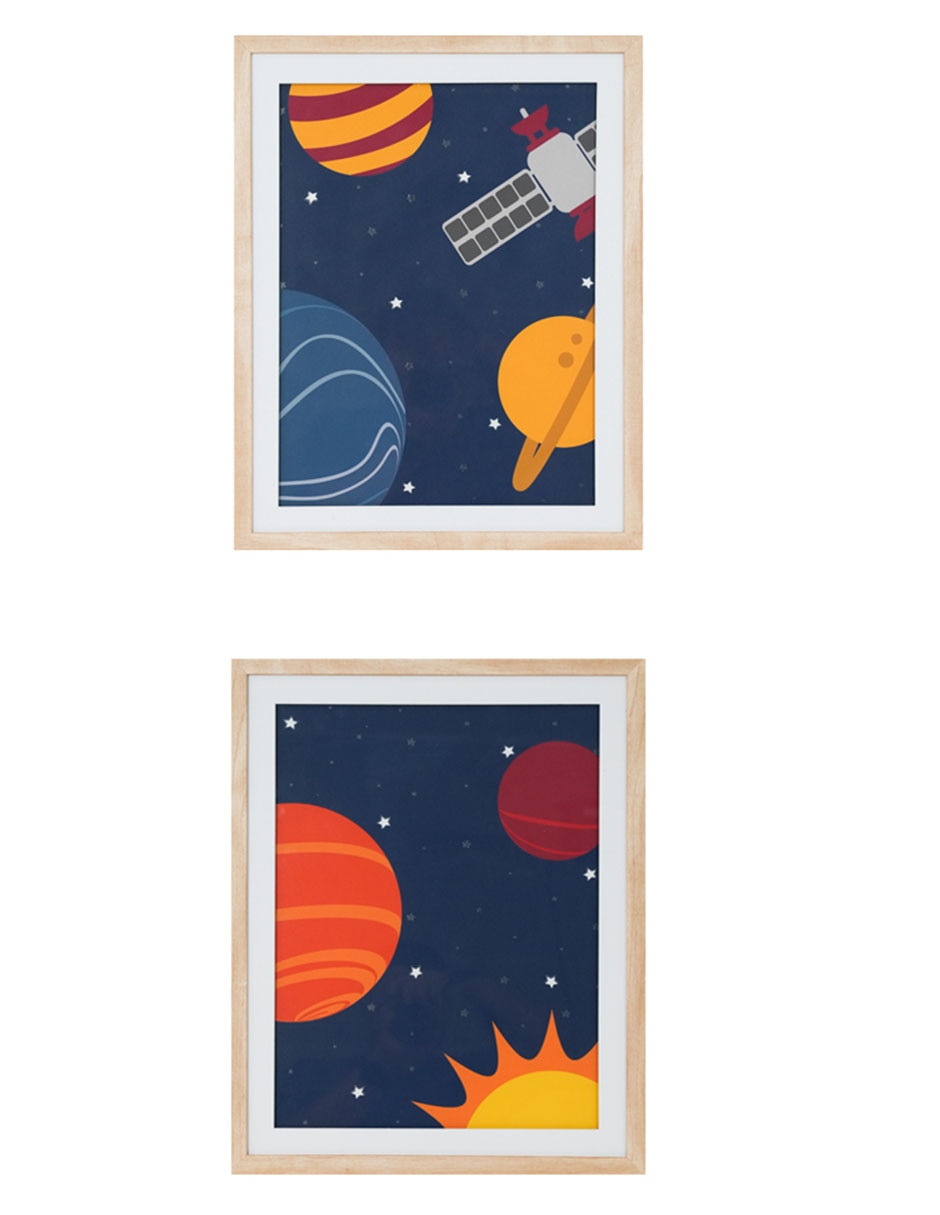 Set litografías Space técnica impresión
