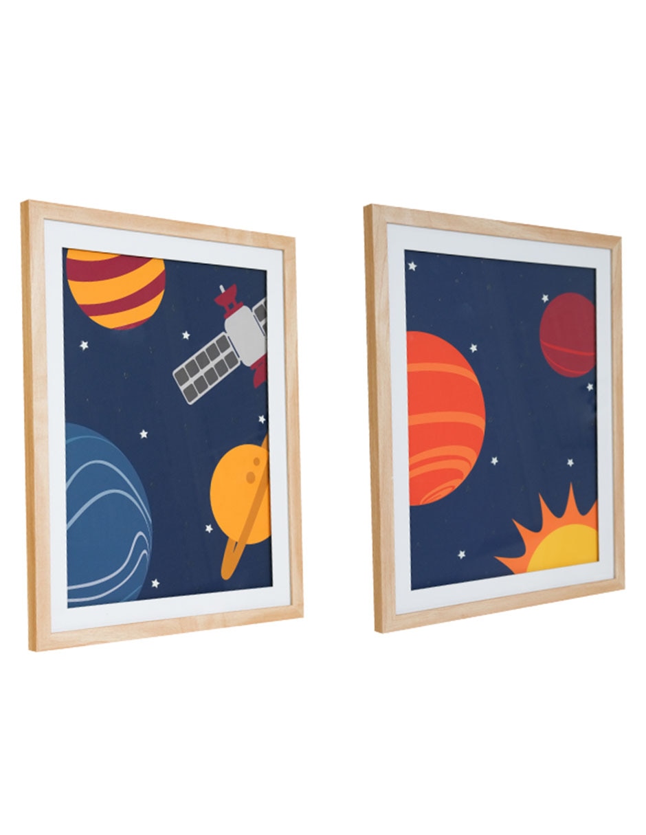 Set litografías Space técnica impresión 2