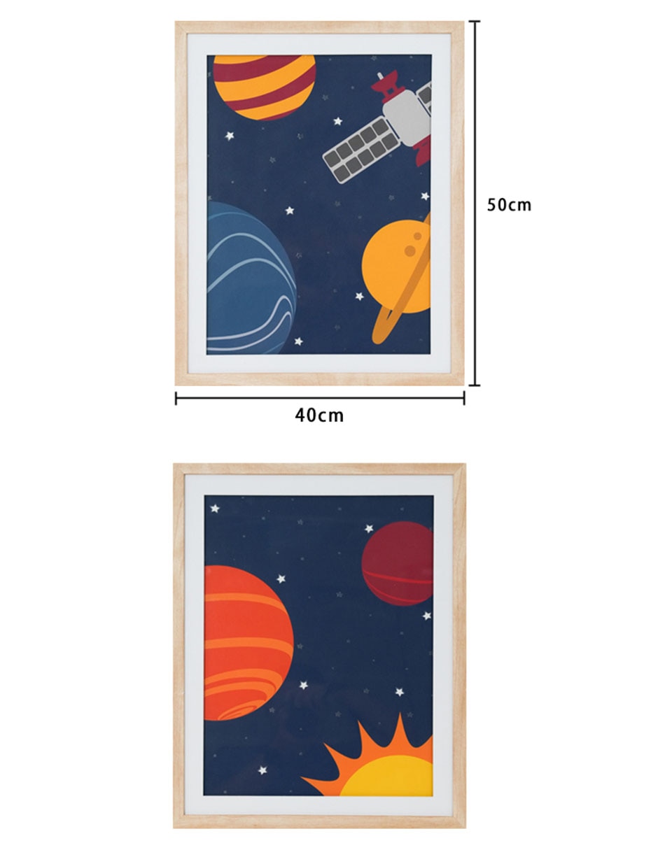 Set litografías Space técnica impresión 6