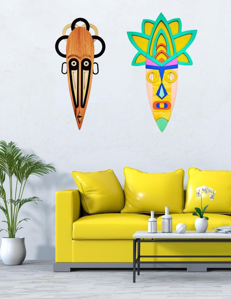 Accesorio decorativo arte africano 5