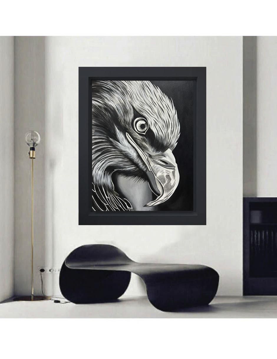 Pintura Eagle técnica mixta 3