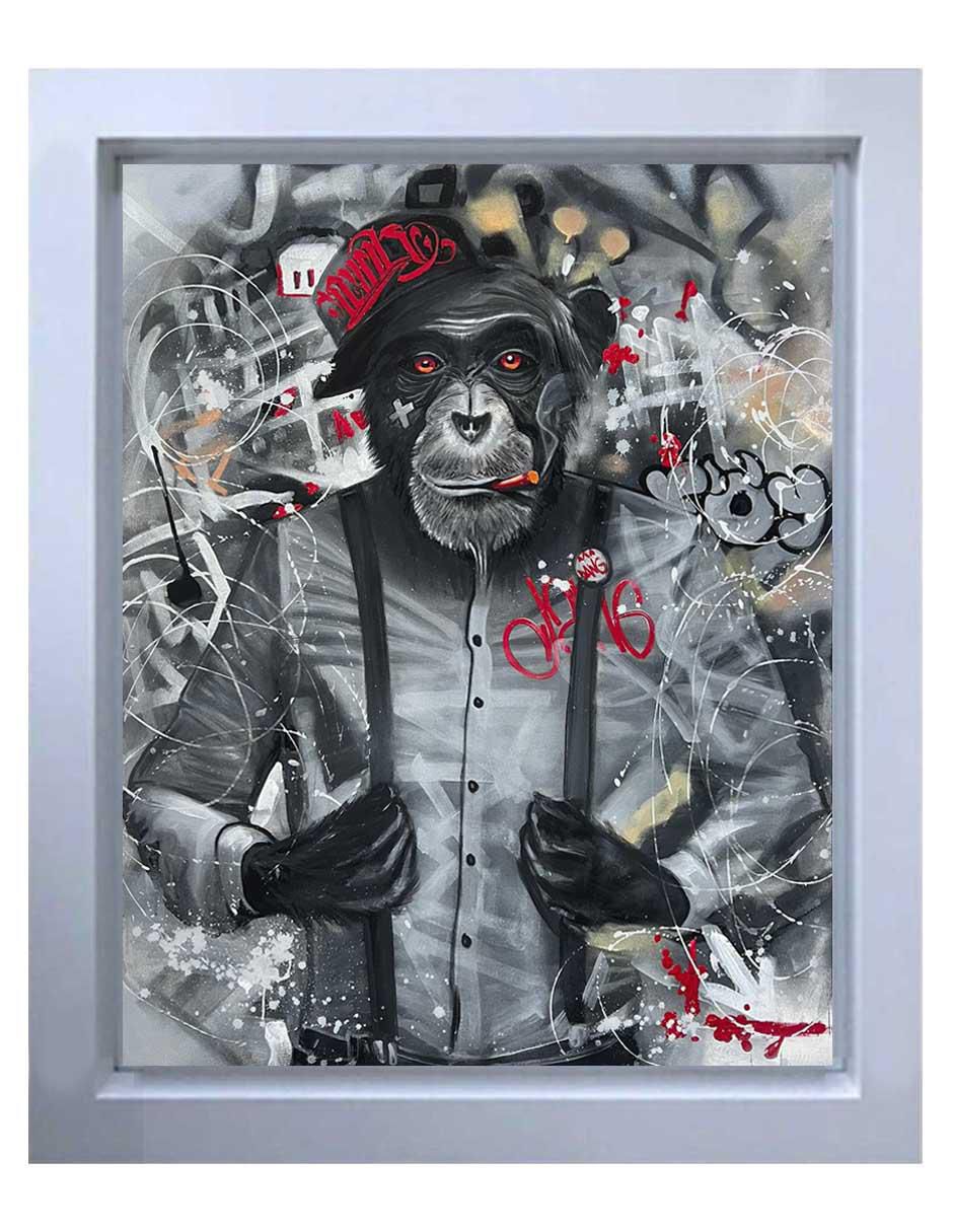 Pintura Go Weeda técnica mixta
