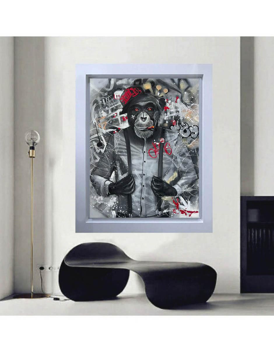 Pintura Go Weeda técnica mixta 2